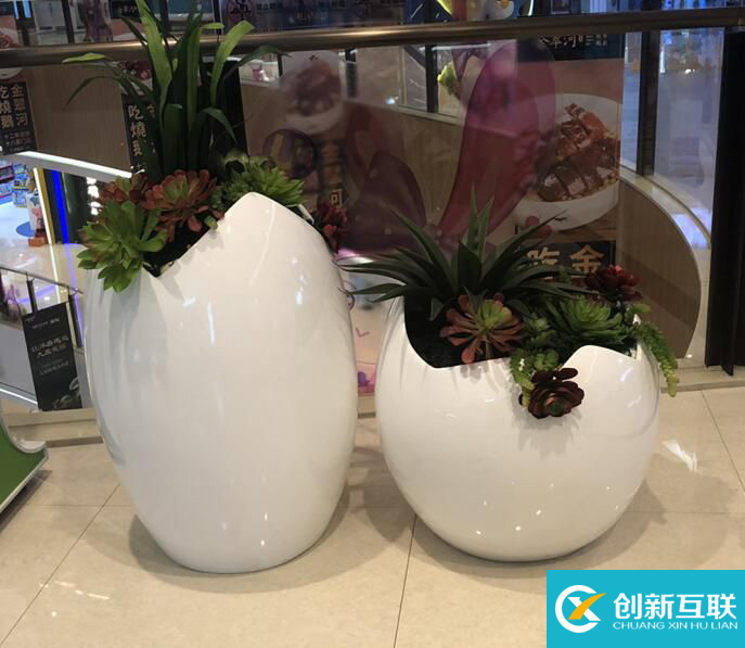 【序號19-179】重慶玻璃鋼花盆，商場花盆定制