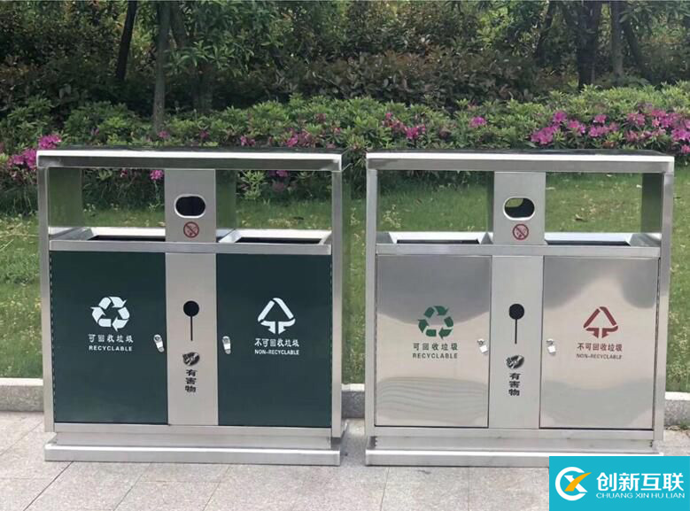重慶垃圾桶廠家，戶外分類垃圾桶果皮箱廠家直銷采購(圖7)