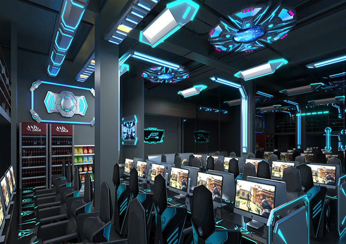 電競主題酒店裝修效果圖 src=