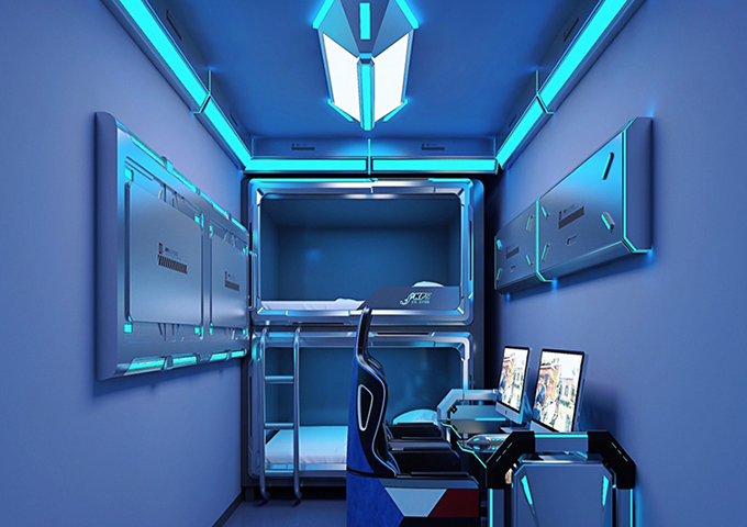 電競主題酒店裝修效果圖 src=