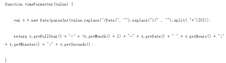 使用JavaScript怎么對(duì)數(shù)據(jù)庫DateTime字段類型進(jìn)行轉(zhuǎn)換