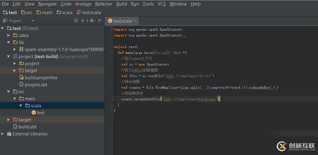  基于IDEA使用Spark API開(kāi)發(fā)Spark程序