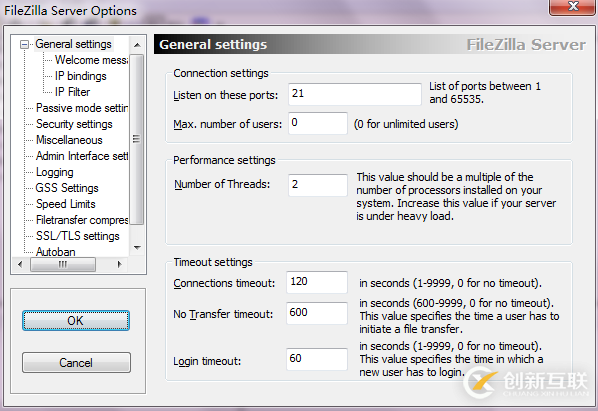 ftp服務器FileZilla Server詳細配置教程