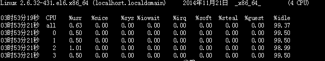 如何使用Linux中監(jiān)控CPU與虛擬內(nèi)存運(yùn)行信息的命令