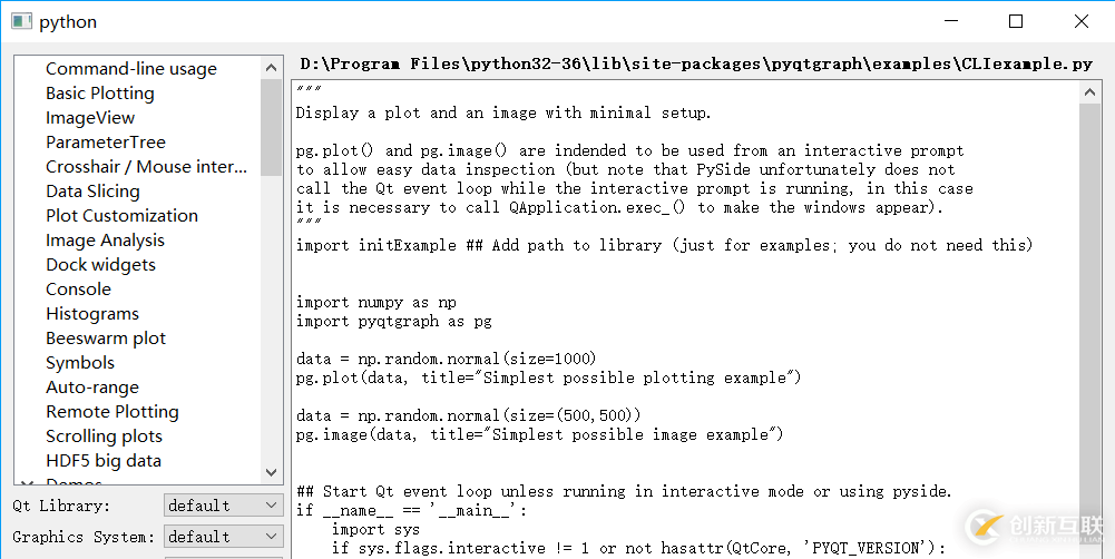 如何在pyqt中使用PyQtGraph