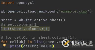 openpyxl使用sheet.columns報(bào)錯(cuò)怎么解決