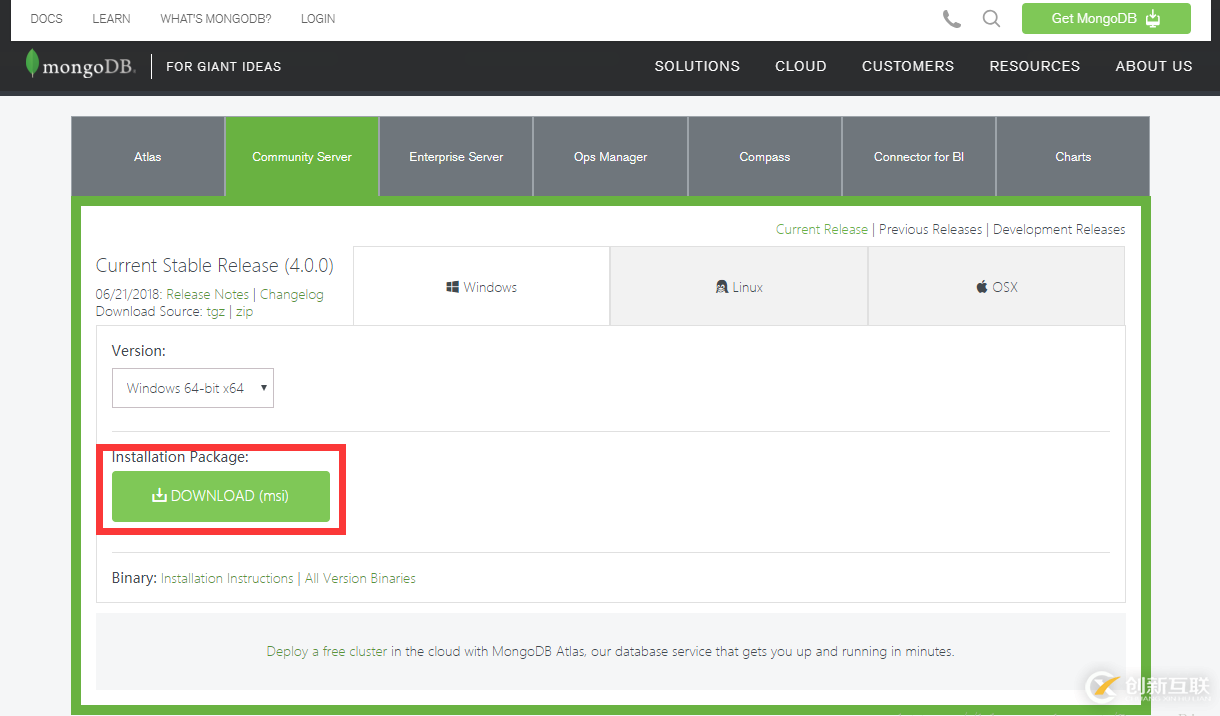 MongoDB4.0在windows10下的安裝與服務(wù)配置教程詳解