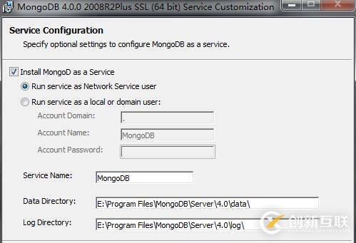 MongoDB4.0在windows10下的安裝與服務(wù)配置教程詳解