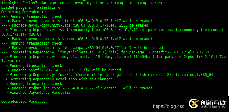 如何在Linux中徹底刪除Mysql 8.0服務(wù)