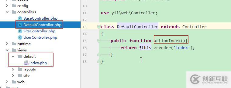 yii2.0框架默認(rèn)首頁如何修改
