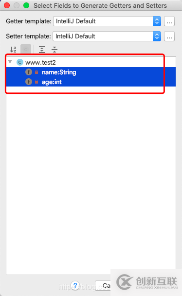 怎么在IDEA中創(chuàng)建getter和setter