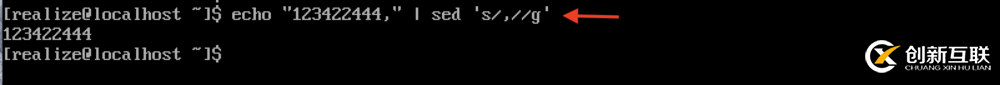 linux中一竄數(shù)字后面的逗號(hào)如何去除