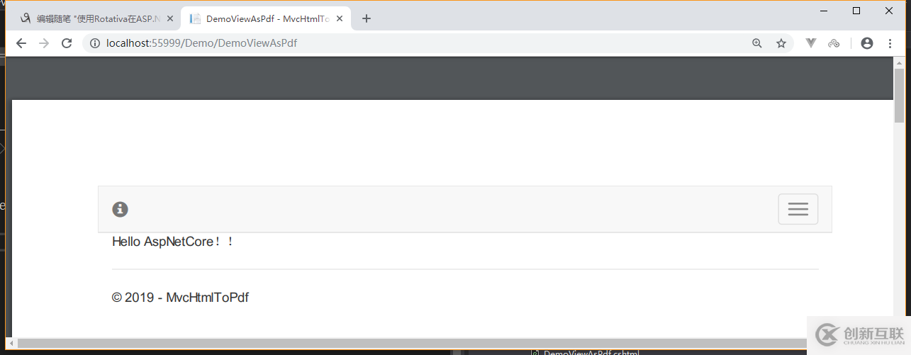 使用Rotativa在ASP.NET Core MVC中創(chuàng)建PDF的案例
