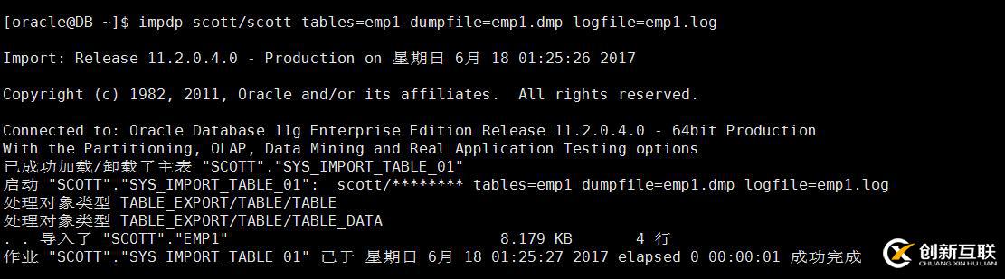 關于expdp 中query用法小結