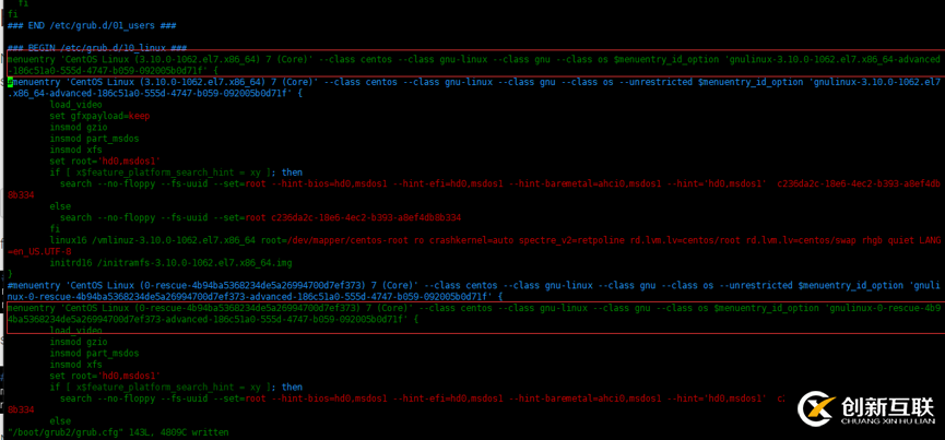 如何在Centos7.7 設(shè)置GRUB菜單的密碼