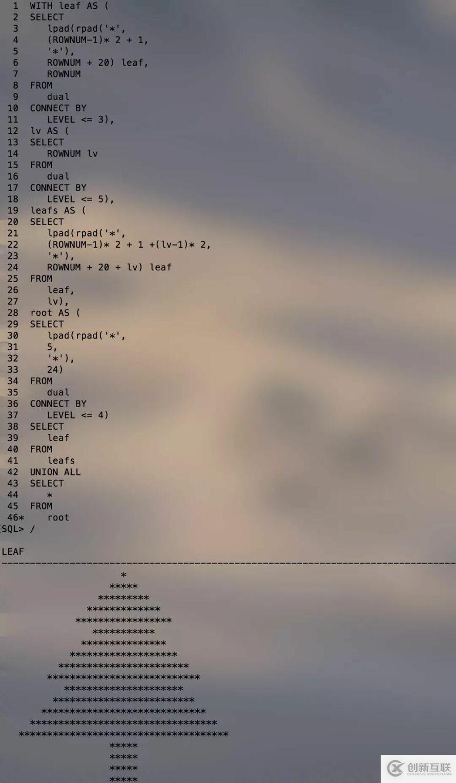 圣誕快樂： 用 GaussDB T 繪制一顆圣誕樹，兼論高斯數(shù)據(jù)庫語法兼容