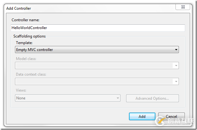 ASP.NET MVC4中怎么添加一個(gè)控制器