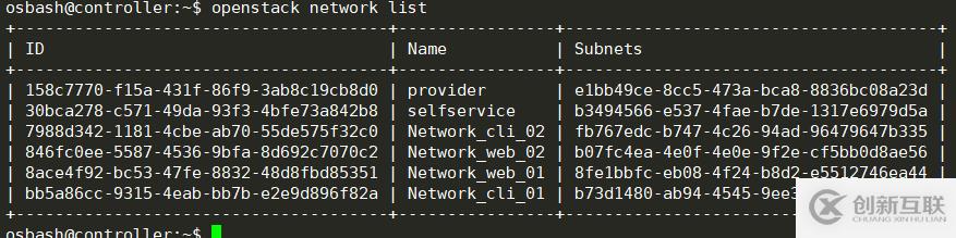 openstack中網(wǎng)絡管理操作方法有哪些