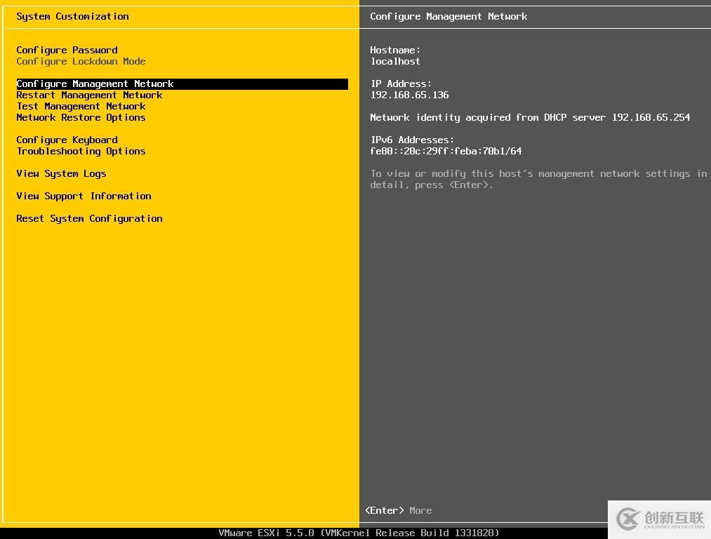VMware esxi 5.5 安裝使用過程