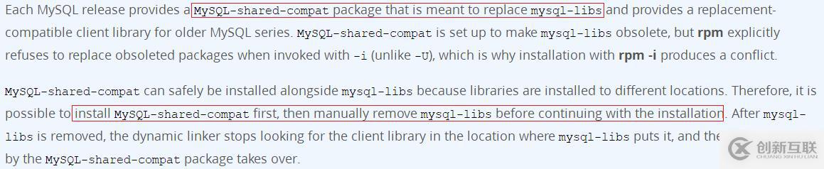 MySQL 5.6.38在RedHat 6.5上通過RPM包安裝