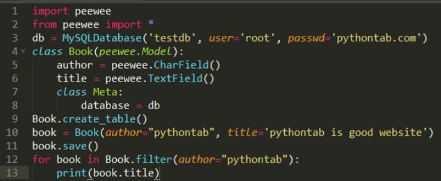 幾個(gè)MySQL在Python中操作示例，MySQL利用于Python的實(shí)戰(zhàn)！