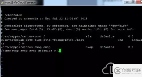 Centos7中如何實(shí)現(xiàn)添加、刪除Swap交換分區(qū)方法