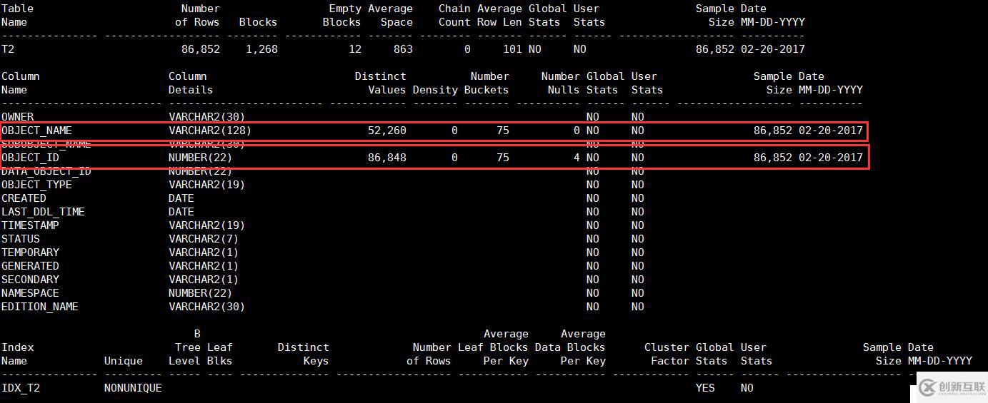 Oracle里收集與查看統(tǒng)計(jì)信息的方法