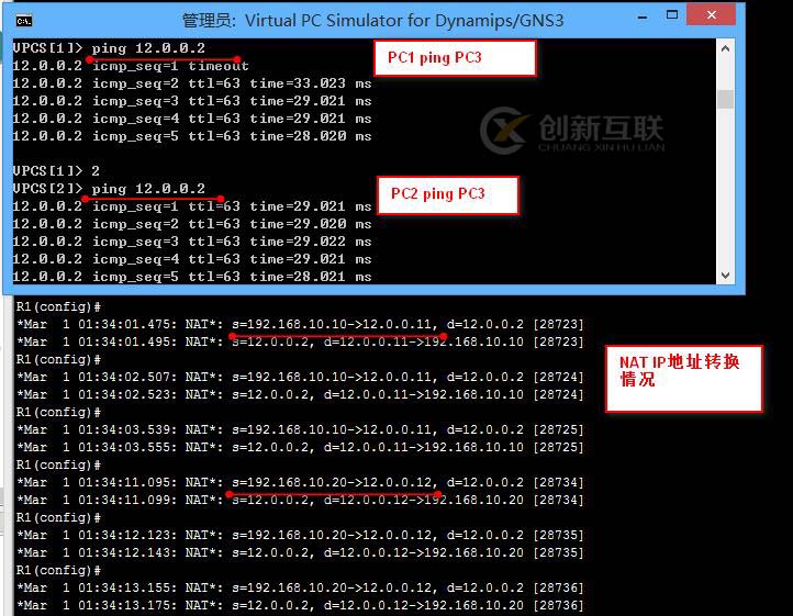 動(dòng)態(tài)NAT的配置