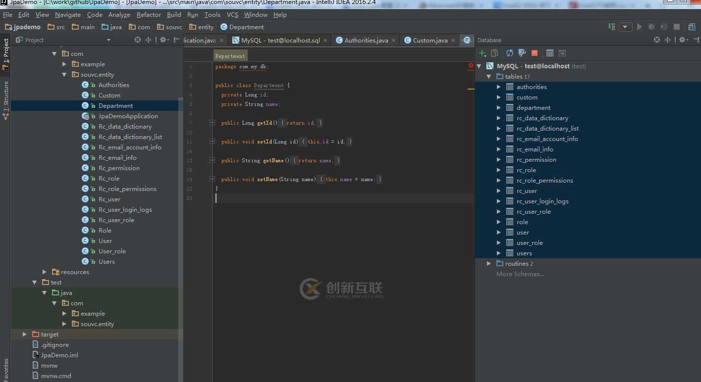 Intellij IDEA怎么通過(guò)數(shù)據(jù)庫(kù)表生成帶注解的實(shí)體類