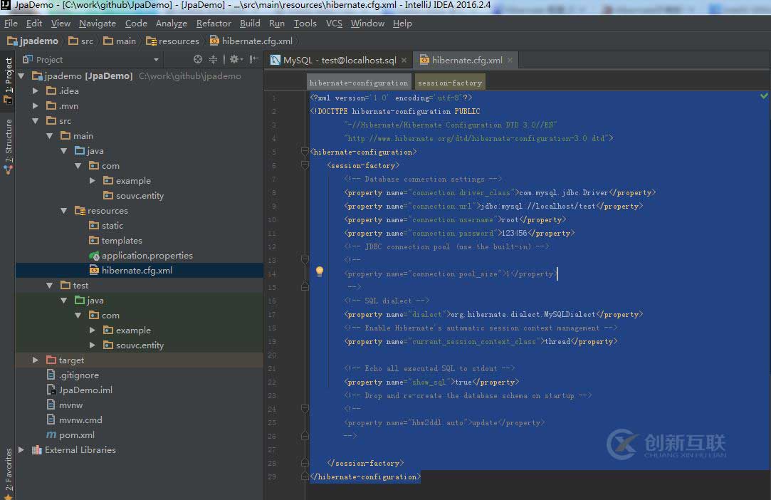 Intellij IDEA怎么通過(guò)數(shù)據(jù)庫(kù)表生成帶注解的實(shí)體類