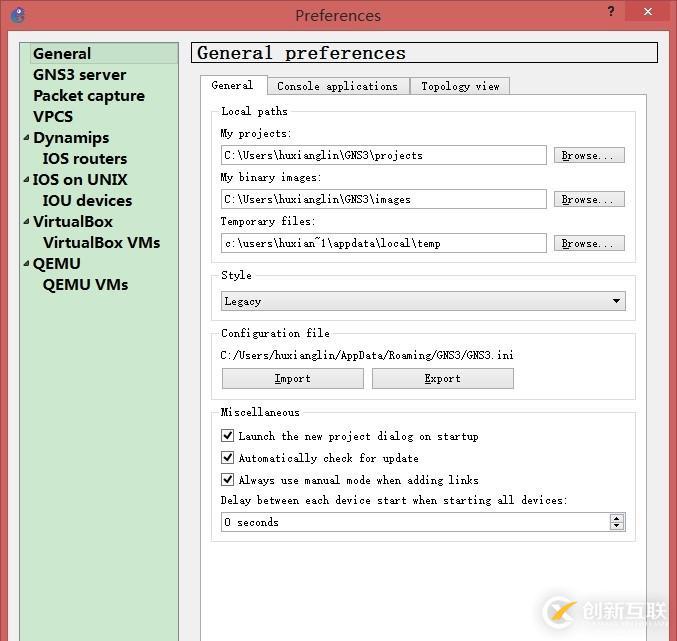 新版GNS3 1.2.3版本橋接CISCO IOU方法