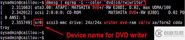 有哪些Linux下檢測DVD刻錄機(jī)的設(shè)備名及寫入速度的方法