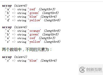 php如何進(jìn)行數(shù)組對(duì)比獲取不一樣的元素