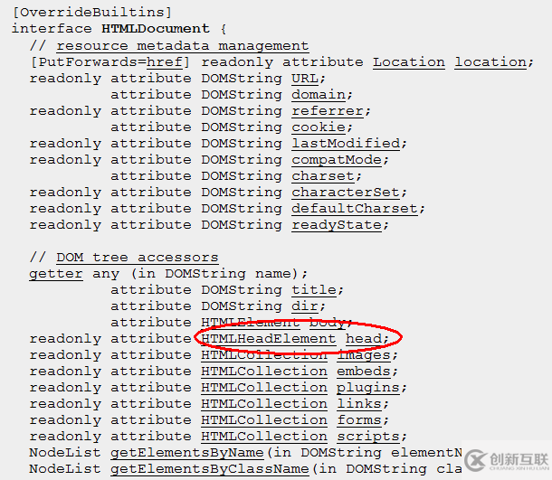 html5怎么通過(guò)document.head獲取head元素