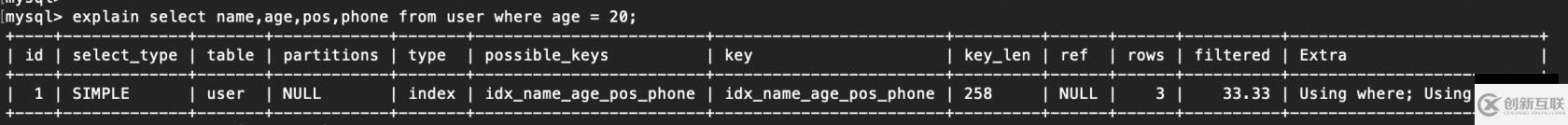 mysql索引失效的原因