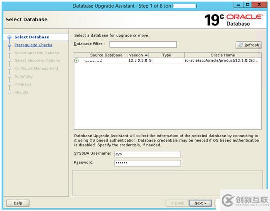 Oracle update to 19c using DBU