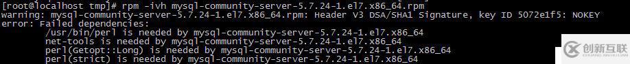 用rpm包在centos7.4上安裝mysql-5.7.24-1.el7.x86_64