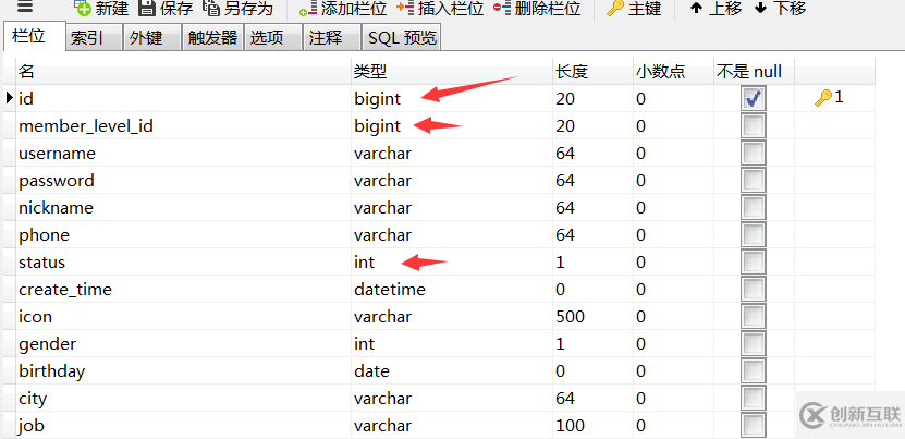 數(shù)據(jù)庫主鍵、外鍵類型為bigint，那么在后臺(tái)應(yīng)該用什么類型的變量定義