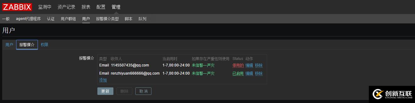 zabbix3.x郵件報(bào)警簡(jiǎn)單筆記！