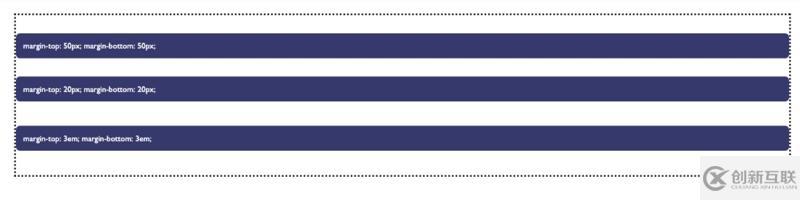 CSS中margin的使用方式