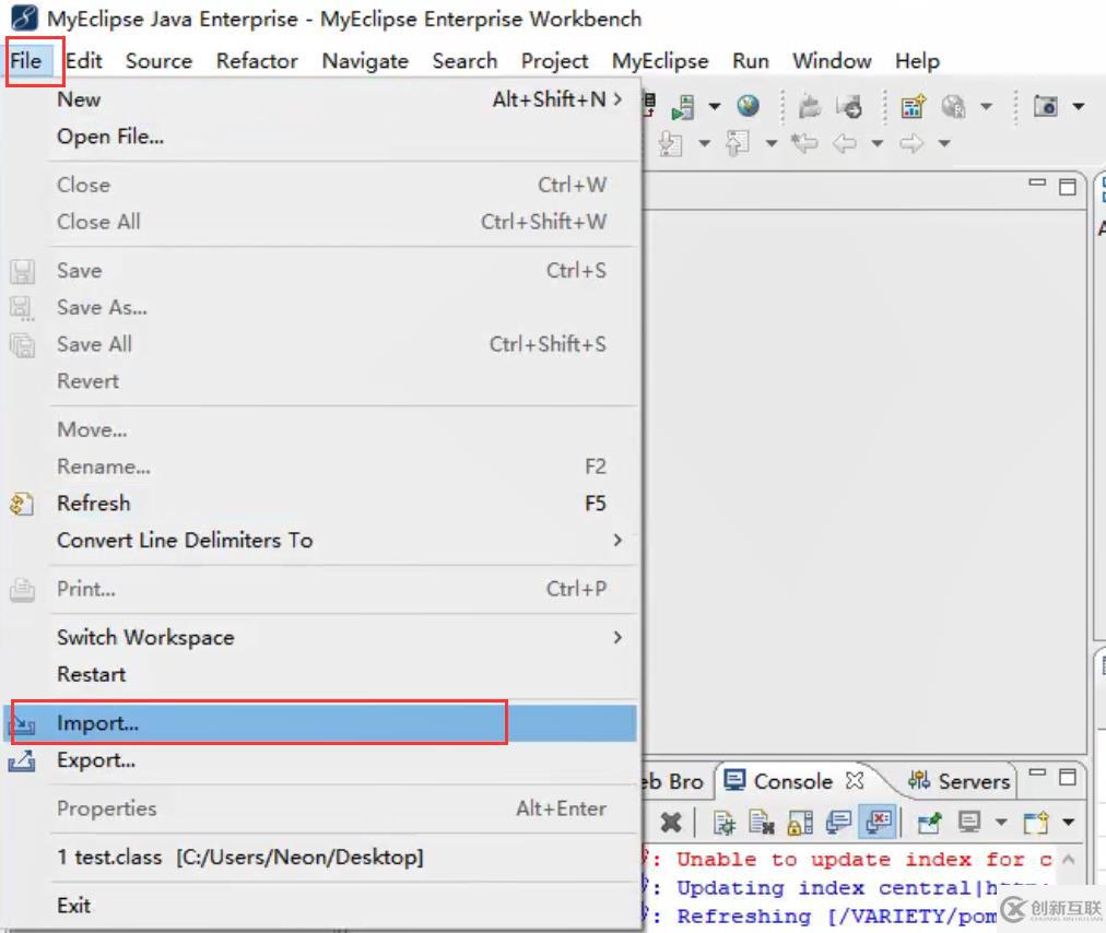 myeclipse如何導(dǎo)入項(xiàng)目