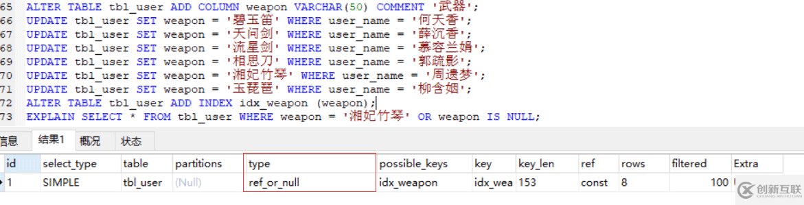 如何使用MYSQL性能分析器EXPLAIN