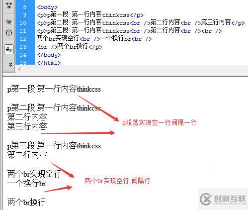 HTML文章每段間空一行間隔怎么實現(xiàn)