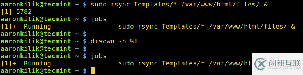 怎么在后臺(tái)運(yùn)行Linux命令并且將進(jìn)程脫離終端