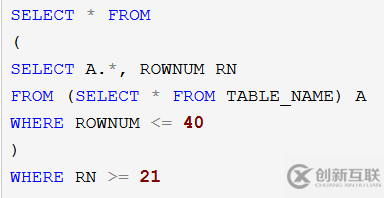 Oracle分頁查詢方法是什么