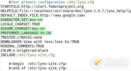 Linux如何使用文本瀏覽器lynx并顯示中文