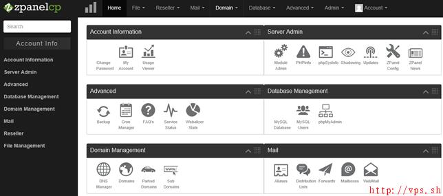 香港VPS面板ZPanel安裝教程及簡(jiǎn)單的應(yīng)用說明