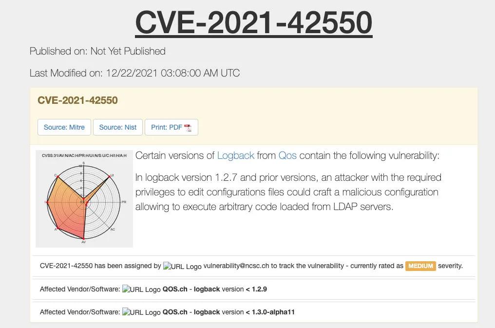 Log4j一波未平，Logback 一波又起！再爆漏洞??！